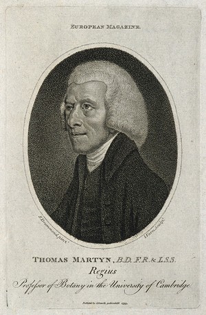 view Thomas Martyn. Stipple engraving by J. Farn, 1795, after S. Drummond.