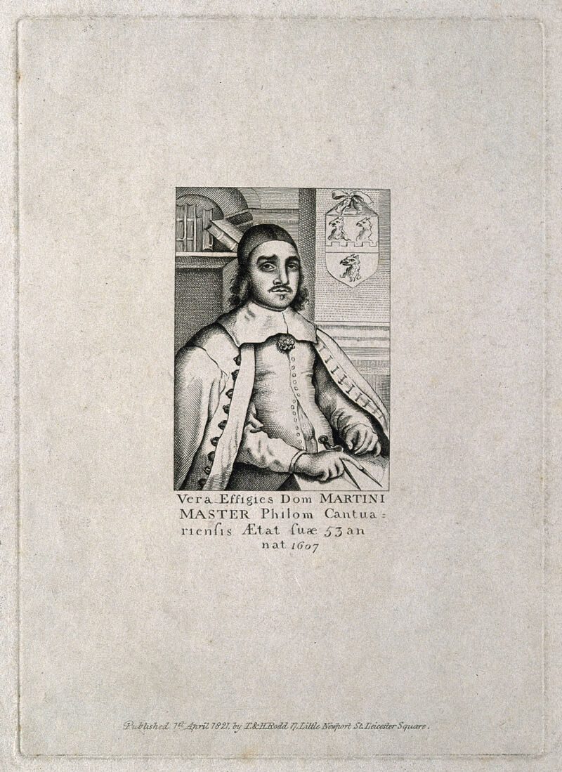 Martin Master. Engraving, 1821, after R. Gaywood, 1660., 1821, by Richard Gaywood