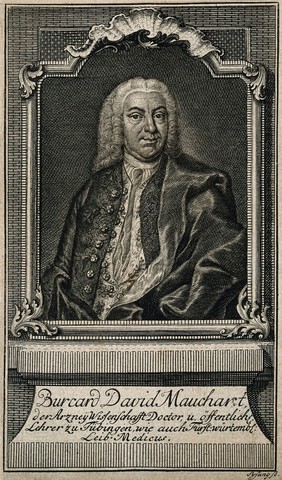 Burchard David Mauchart. Line engraving by J. C. Sysang after W. D. Maier.