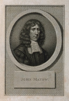 John Mayow. Line engraving by J. Caldwall, 1799, after D. Loggan.