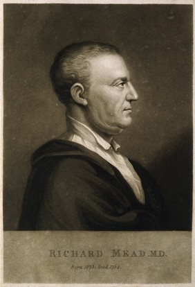 Richard Mead. Mezzotint by A. Pond, 1739.