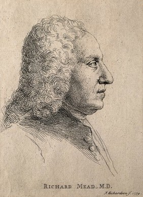 Richard Mead. Etching by J. Richardson, 1739.