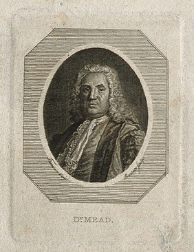 Richard Mead. Line engraving by Barrett, 1795, after A. Ramsay.