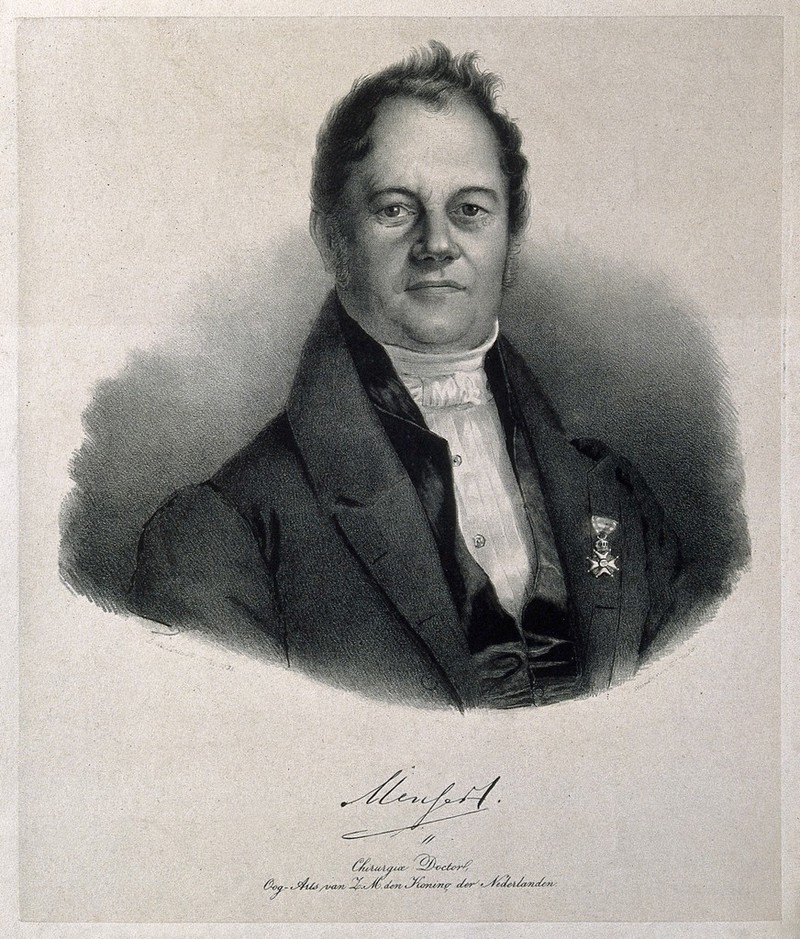 Willem Mensert. Lithograph by H. J. Backer, 1835, after L. de Koningh., 1835, by Leendert de Koningh
