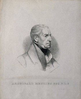 Archibald Menzies. Lithograph after E. U. Eddis, 1835.