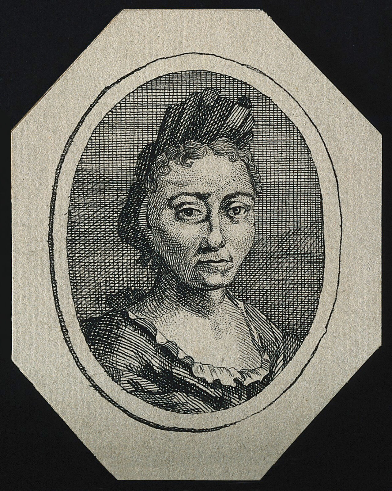 Maria Sybilla Merian. Etching after G. Gsell., by Georg Gsell