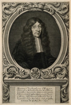 view Martin Christoph Mezger. Line engraving by B. Kilian after B. Block.