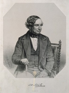 David William Mitchell. Lithograph by T. H. Maguire, 1850.