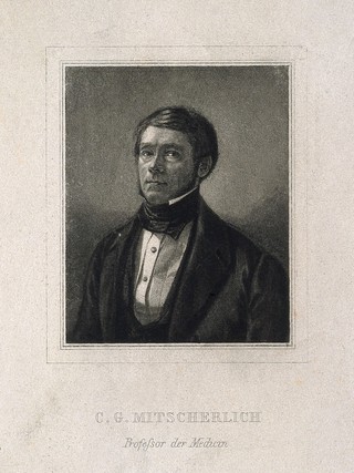 Karl Gustav Mitscherlich. Stipple engraving.