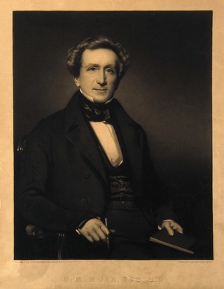 David Macbeth Moir. Mezzotint by G. Faed after Sir J. W. Gordon.