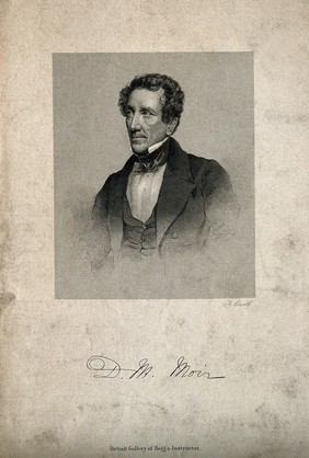 David Macbeth Moir. Line engraving by F. Croll.