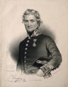 Claude Joseph Moizin. Lithograph by N. E. Maurin.