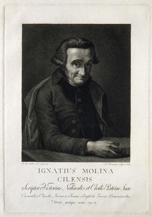 view Juan Ignacio Molina. Line engraving by F. Rosaspina, 1805, after G. B. Frulli.