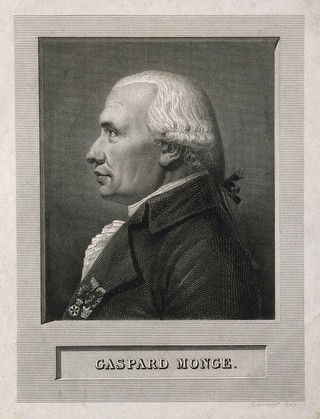 Gaspard Monge, Comte de Peluse. Line engraving by Tavernier.