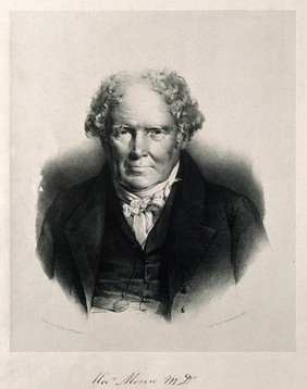 Alexander Monro. Lithograph by F. Schenck after W. Stewart.