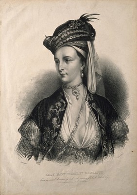 Lady Mary Wortley Montagu. Lithograph by A. Devéria after C. F. Zincke.