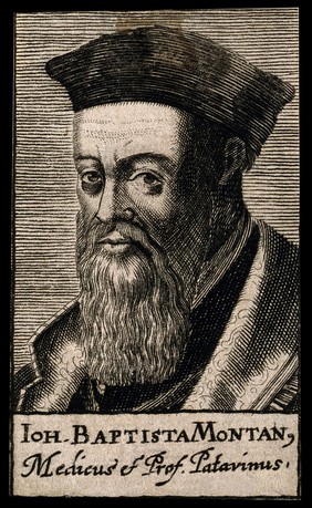 Johannes Baptista Montanus. Line engraving, 1688.