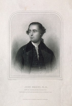 John Moore. Stipple engraving by J. Cochran after W. Cochrane.