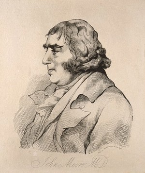 view John Moore. Etching, 1804.