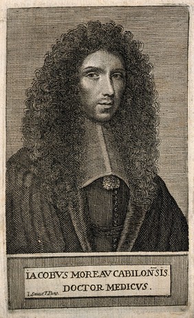 Jacques Moreau. Line engraving by J. Sauvé.