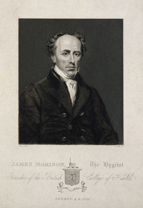 James Morison. Stipple engraving by Castle after G. Clint, 1828.