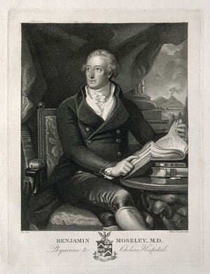 view Benjamin Moseley. Stipple engraving by Marie-Anne Bourlier after R.M. Paye.