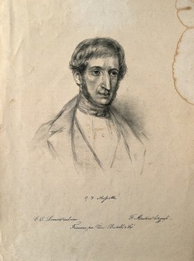 Ottavio Fabrizio Mossotti. Lithograph by F. Martini after C. E. Liverati, 1841.