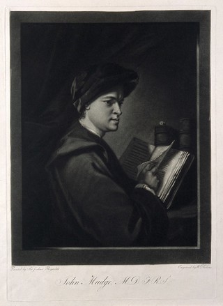 John Mudge. Mezzotint by W. Dickinson after Sir J. Reynolds.