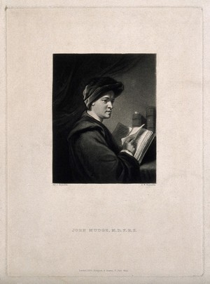 view John Mudge. Mezzotint by S. W. Reynolds, 1838, after Sir J. Reynolds.