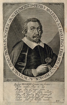 Petrus Mulerius. Line engraving, 1654.