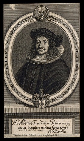 Johann von Muralt. Line engraving by C.N. Schurtz, 1685.