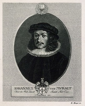 view Johann von Muralt. Reproduction of line engraving after H. Meyer.