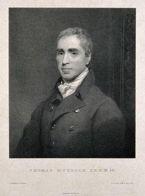 Thomas Murdoch. Lithograph by R. J. Lane after T. Phillips.