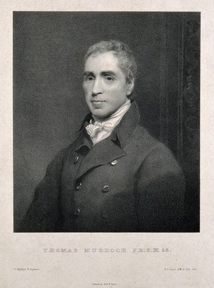 view Thomas Murdoch. Lithograph by R. J. Lane after T. Phillips.