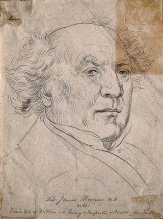 Sir James Murray. Pencil drawing by [P. Simps], [1908?].