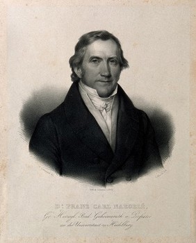 Franz Karl Naegele. Lithograph by A. Maurin after C. L'Allemand.