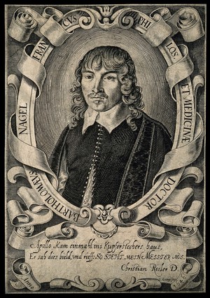 view Bartholomaeus Nagel. Line engraving by G. Georgi, 1646.