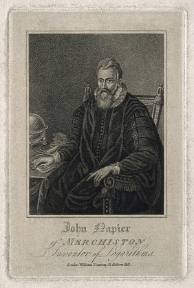 John Napier. Stipple engraving.
