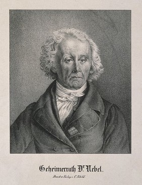 Ernst Ludwig Wilhelm Nebel. Lithograph.