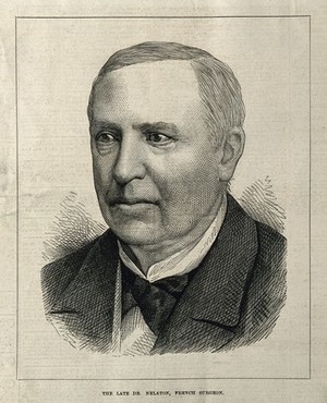 view Auguste Nélaton. Wood engraving by W.B. after Ch. Reutlinger.