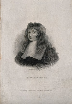 view Sir Isaac Newton. Line engraving by J. McGahey.