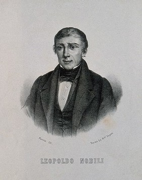 Leopoldo Nobili. Lithograph by Perrin.