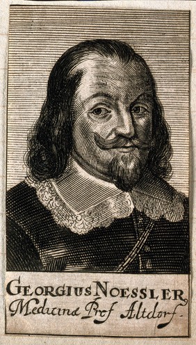 Georg Noessler. Line engraving, 1688.
