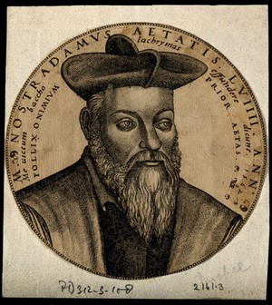 view Michael Nostradamus. Line engraving.