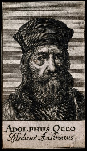 Adolph Occo I. Line engraving, 1688.