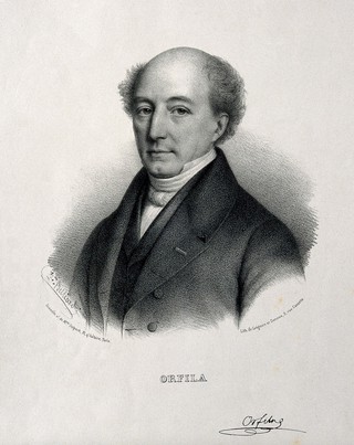 Pierre Matthieu Joseph Bonaventure Orfila. Lithograph by Z. Belliard.