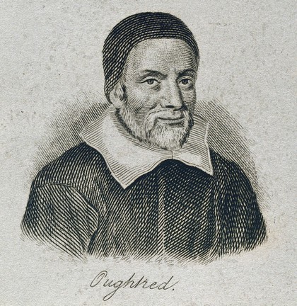 William Oughtred. Line engraving.