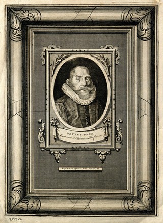 Pieter Paaw [Pauw, Pavius]. Line engraving.