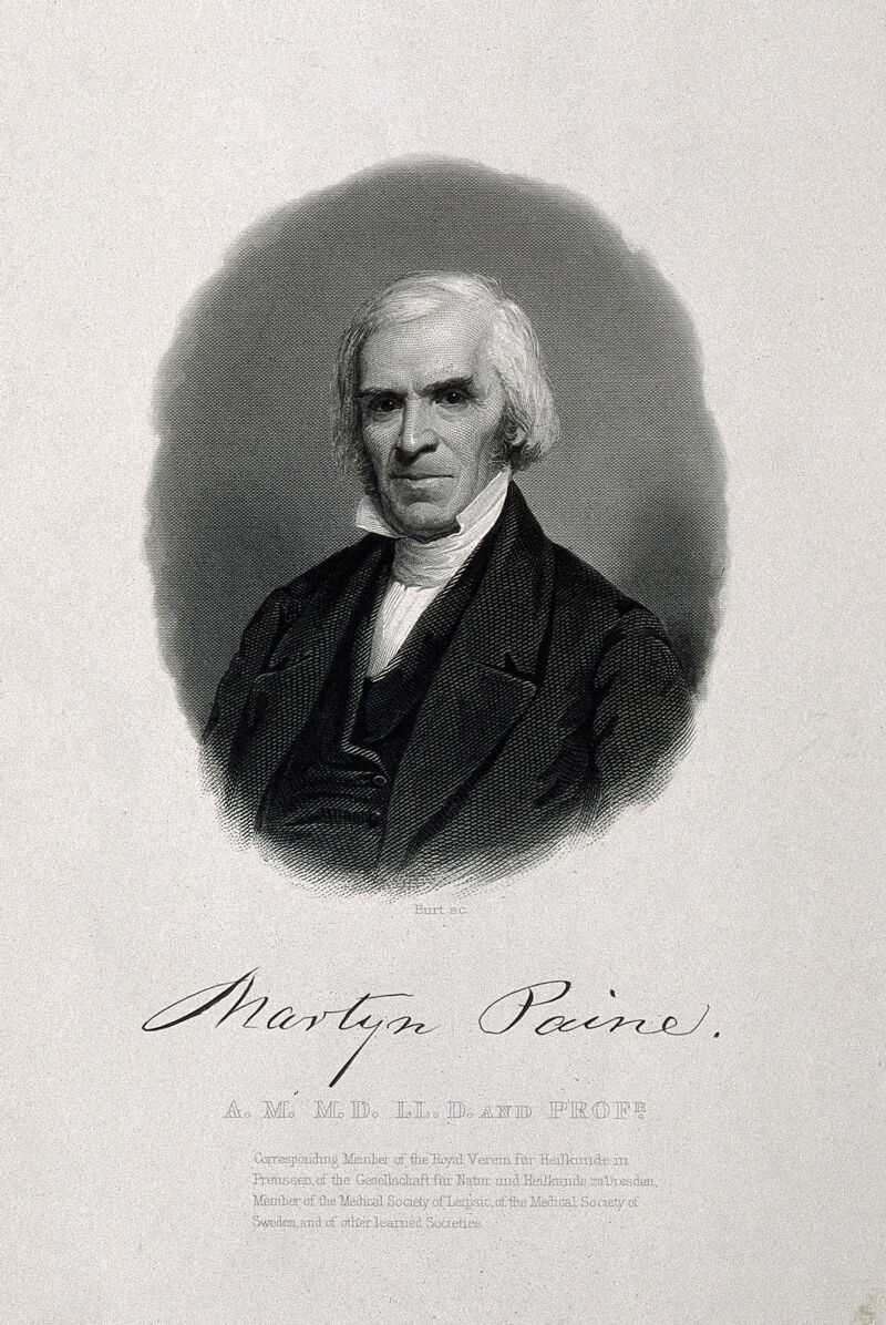 Martyn Paine. Line engraving by A.R. Burt., by Albin R. Burt