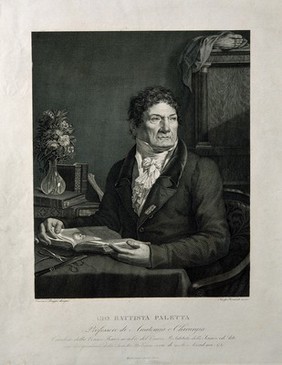 Giovanni Battista Paletta. Line engraving by J. Bernardi after V. Raggio.